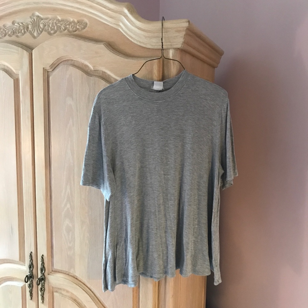 UO Gray mock neck tee